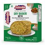Jaimin Methi Bhakri by Jaimin Indian Snacks — front view showing product label and branding, studio product photo on white background