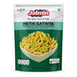 Jaimin Methi Gathiya by Jaimin Indian Snacks — front view showing product label and branding, studio product photo on white background