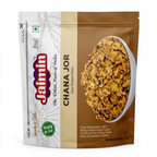 Jaimin Chana Jor Garam by Jaimin Indian Snacks — front view showing product label and branding, studio product photo on white background