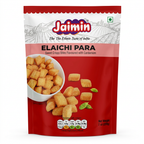 Jaimin Elaichi Para by Jaimin Indian Snacks — front view showing product label and branding, studio product photo on white background