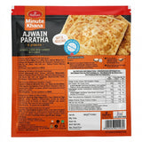 Haldirams Frozen Ajwain Paratha by Haldirams Frozen — back view showing ingredients and product details, studio product photo on white background