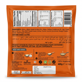 Haldirams Frozen Onion Paratha by Haldirams Frozen — back view showing ingredients and product details, studio product photo on white background