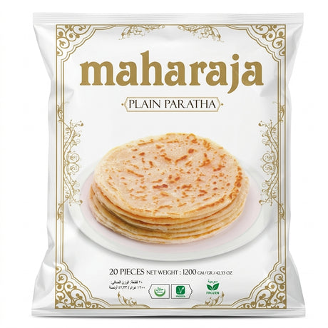 Maharaja Frozen Plain Paratha by Maharaja Frozen — front view showing product label and branding, studio product photo on white background