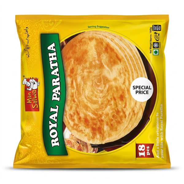 Mon Salwa Frozen Royal Paratha by Mon Salwa Frozen — front view showing product label and branding, studio product photo on white background