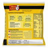 Mon Salwa Frozen Whole Wheat Paratha by Mon Salwa Frozen — back view showing ingredients and product details, studio product photo on white background
