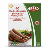Zaad Frozen Chicken Sausages by Zaad Frozen — front view showing product label and branding, studio product photo on white background