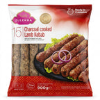 Zulekha Frozen Charcoal Cooked Lamb Kebabs by Zulekha Frozen — front view showing product label and branding, studio product photo on white background