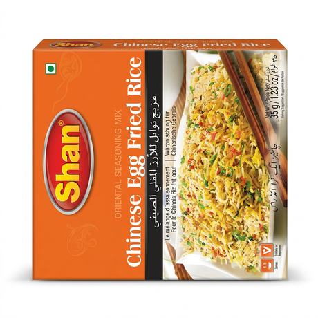 Shan Chinese Egg Rice Spice Mix by Shan Ground Spices — front view showing product label and branding, studio product photo on white background