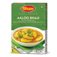 Shan Aloo Bhaji Masala Mix by Shan Ground Spices — front view showing product label and branding, studio product photo on white background