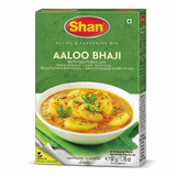 Shan Aloo Bhaji Masala Mix by Shan Ground Spices — front view showing product label and branding, studio product photo on white background