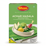 Shan Achar Masala by Shan Ground Spices — front view showing product label and branding, studio product photo on white background