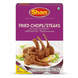 Shan Chops/Steaks Masala Mix by Shan Ground Spices — front view showing product label and branding, studio product photo on white background