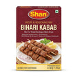 Shan Bihari Kebab Masala Mix by Shan Ground Spices — front view showing product label and branding, studio product photo on white background