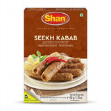 Shan Seekh Kebab Masala Mix by Shan Ground Spices — front view showing product label and branding, studio product photo on white background