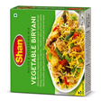 Shan Veg Biryani Spice Mix by Shan Ground Spices — front view showing product label and branding, studio product photo on white background