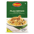 Shan Pulao Biryani Mix by Shan Ground Spices — front view showing product label and branding, studio product photo on white background