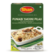 Shan Yakhni Pulao Masala Mix by Shan Ground Spices — front view showing product label and branding, studio product photo on white background