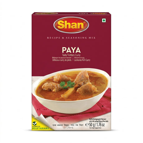 Shan Paya Curry Masala Mix by Shan Ground Spices — front view showing product label and branding, studio product photo on white background