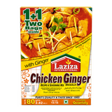 Laziza Chicken Ginger Masala Mix 80g by Laziza Ground Spices — front view showing product label and branding, studio product photo on white background