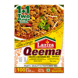 Laziza Keema Curry Masala Mix 100g by Laziza Ground Spices — front view showing product label and branding, studio product photo on white background