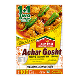 Laziza Achar Gosht Masala Mix 100g by Laziza Ground Spices — front view showing product label and branding, studio product photo on white background