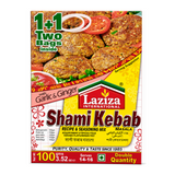 Laziza Shami Kebab Masala Mix 100g by Laziza Ground Spices — front view showing product label and branding, studio product photo on white background