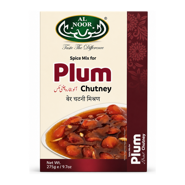 Al Noor Plum Chutney 275g by Al Noor Sauces & Pastes — front view showing product label and branding, studio product photo on white background