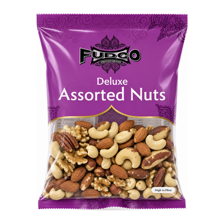 Fudco Assorted Mix Nuts 250g by Fudco Dry Fruits & Nuts — front view showing product label and branding, studio product photo on white background