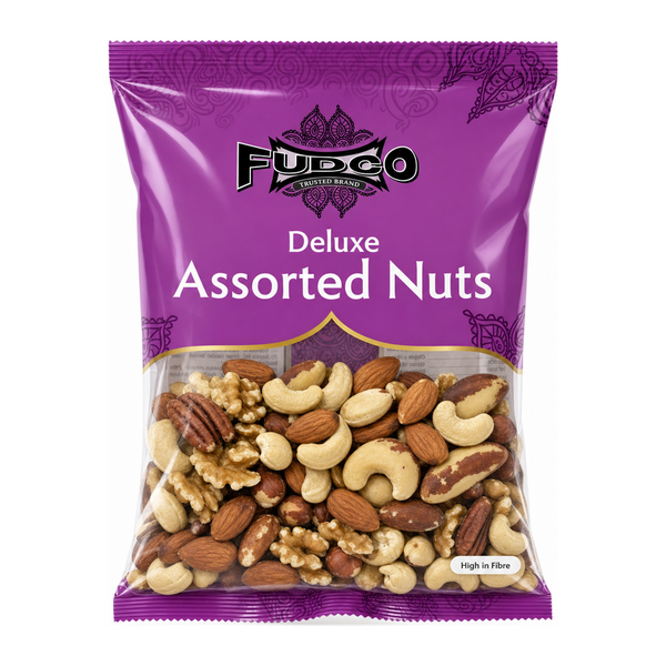 Fudco Assorted Mix Nuts 250g by Fudco Dry Fruits & Nuts — front view showing product label and branding, studio product photo on white background