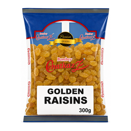 Variety Golden Raisins 300g by Variety Dry Fruits & Nuts — front view showing product label and branding, studio product photo on white background