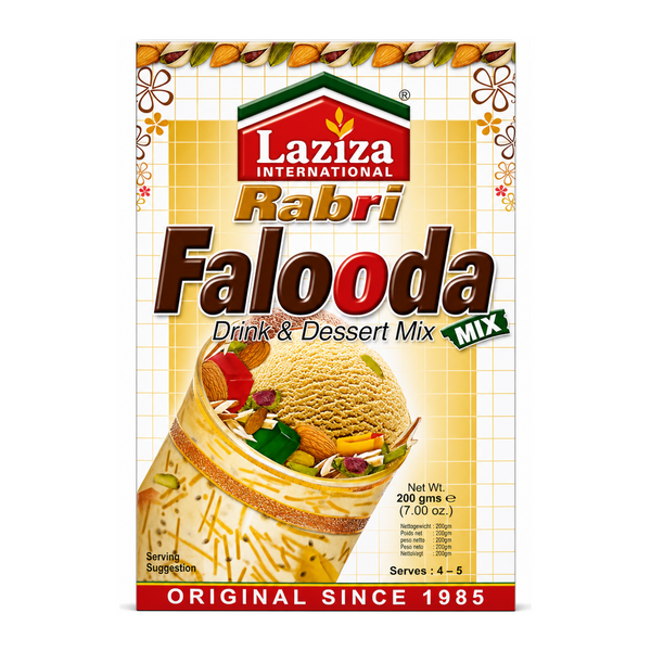 Laziza Rabri Falooda Instant Mix 200g by Laziza Ready Mixes — front view showing product label and branding, studio product photo on white background