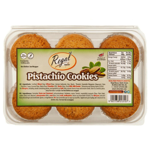 Regal Pistachio Cookies 18 pcs