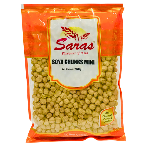 Saras Mini Soya Chunks 250g