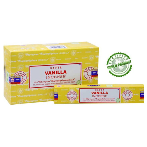 Satya Vanilla Incense Sticks 12 Packs x 15g