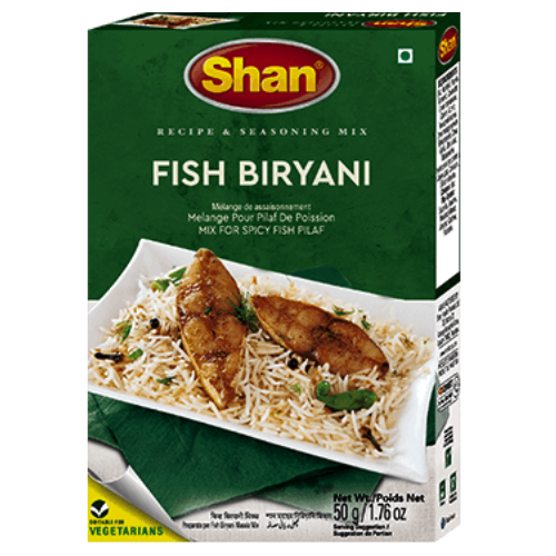 Buy Shan Fish Biryani Mix - Ground Spices | Free UK Delivery – Variety ...