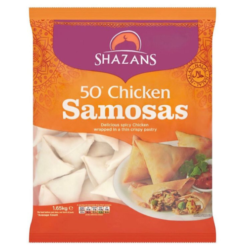Shazans Frozen Chicken Samosas 50pcs