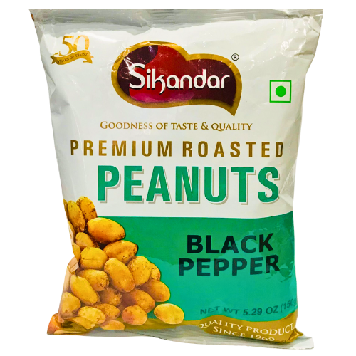 Sikander Roasted Black Pepper Peanuts 150g