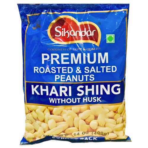 Sikander Roasted Salted Husk Free Peanuts 400g