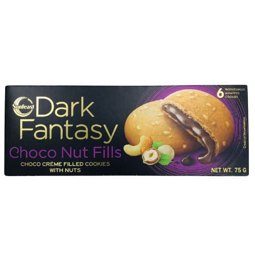 Sunfeast Dark Fantasy Choco Nut Fills Biscuits 75g