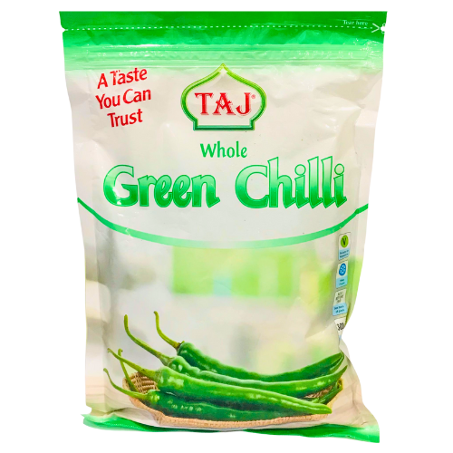 Taj Frozen Green Chilli 300g