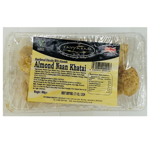 Tayyabah Almond Naan Khatai 300g