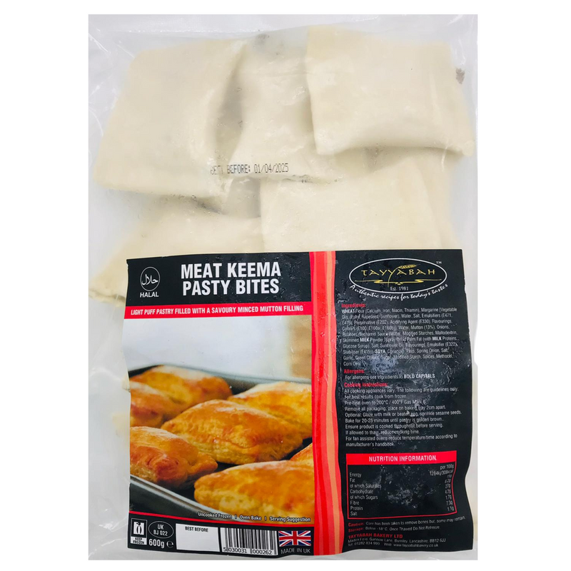 Tayyabah Frozen Meat Keema Pasty Bites 600g