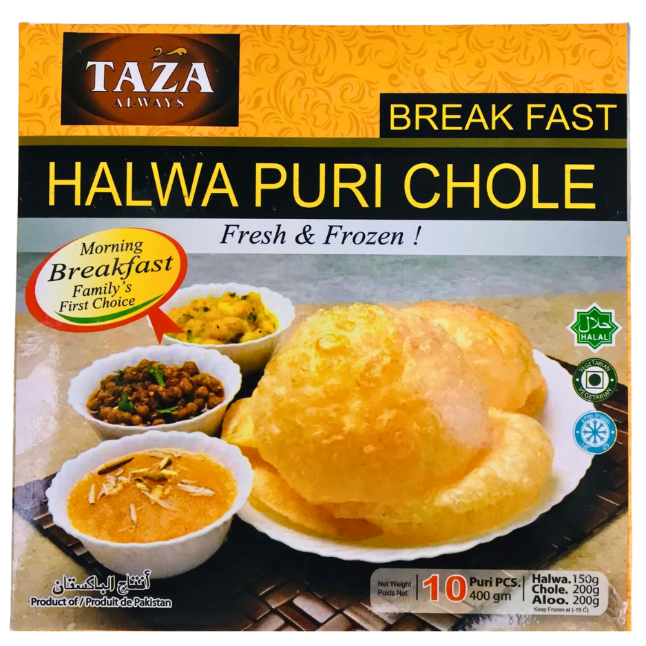 Taza Frozen Halwa Poori Choley – Variety Foods UK