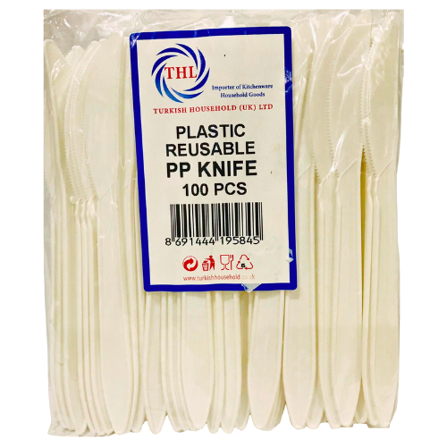 THL Plastic Reusable Pp Knife 100 pcs