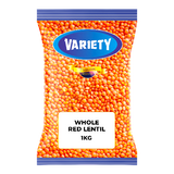 Variety Whole Red Lentil 1kg