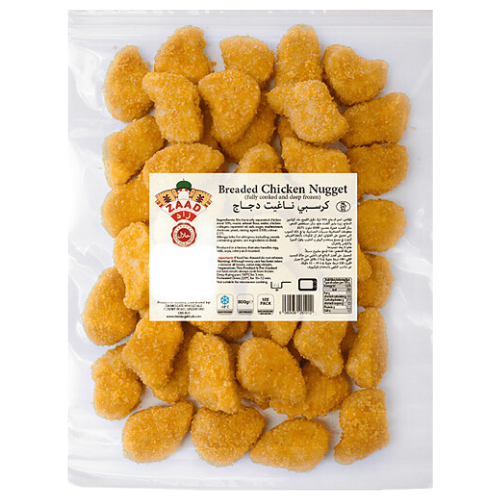 Zaad Frozen Breaded Chicken Nuggets