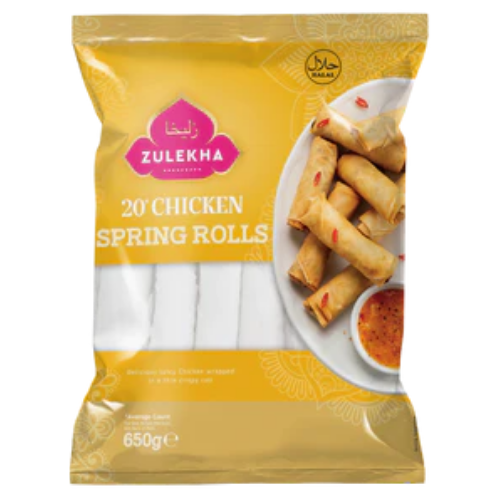 Zulekha Frozen Chicken Spring Rolls 50pcs